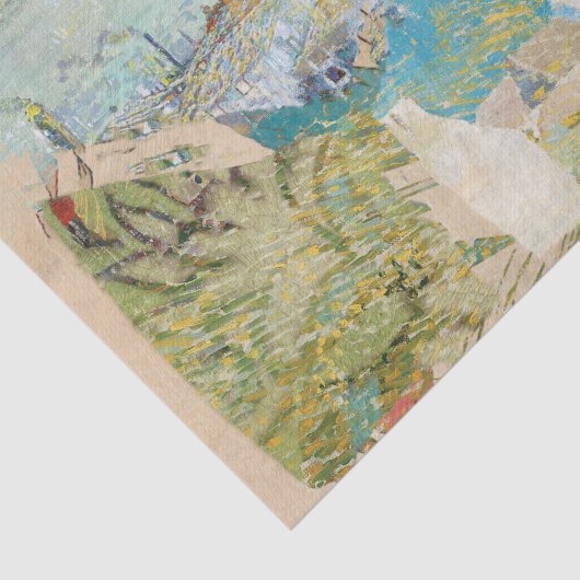  Rustic Texture Blue Mountain-ontkoppeling Tissuepapier (Detail)