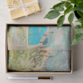  Rustic Texture Blue Mountain-ontkoppeling Tissuepapier (Geschenk)