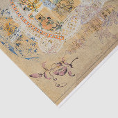 Rustic Texture Burlap Floral ontkoppeling Tissuepapier (Detail)