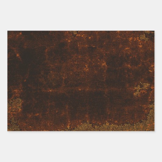 Rustic Texture  donkerbruine ontkoppeling Inpakpapier Vel (Voorkant 2)