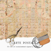  Rustic Texture Handwriting Decoupage Tissuepapier