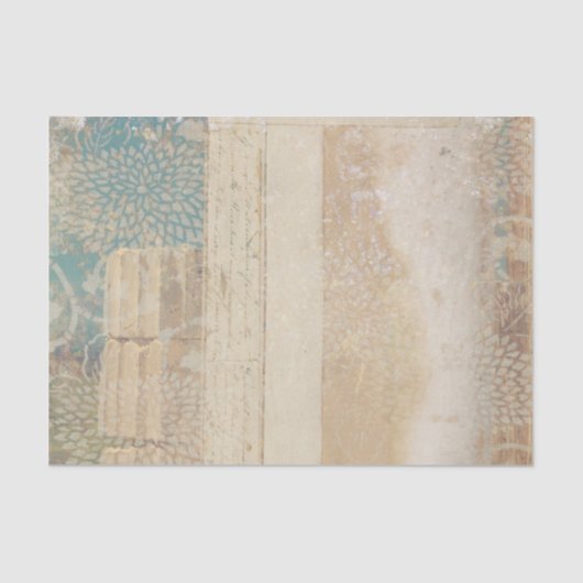 Rustic Texture Handwriting Decoupage Tissuepapier (Voorkant)