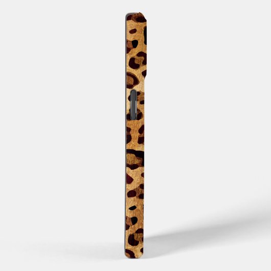 Rustic Texture Leopard Print Case-Mate iPhone Case (Achterkant / Rechts)