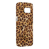 Rustic Texture Leopard Print Case-Mate Samsung Galaxy Hoesje (Back/Rechts)
