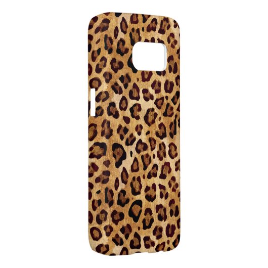 Rustic Texture Leopard Print Case-Mate Samsung Galaxy Hoesje (Back/Rechts)