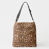 Rustic Texture Leopard Print Crossbody Tas (Achterkant)