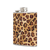 Rustic Texture Leopard Print Heupfles (Links)