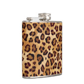 Rustic Texture Leopard Print Heupfles (Rechts)