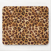 Rustic Texture Leopard Print Muismat (Voorkant)