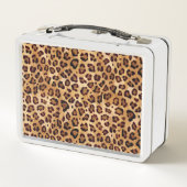 Rustic Texture Leopard Print Naam toevoegen (Achterkant)