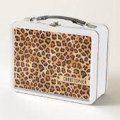Rustic Texture Leopard Print Naam toevoegen (Voorkant)