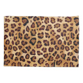 Rustic Texture Leopard Print Naam toevoegen Kussensloop (Achterkant)