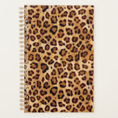 Rustic Texture Leopard Print Planner (Voorkant)