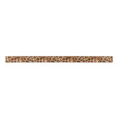 Rustic Texture Leopard Print Satijnen Lint (Voorkant)