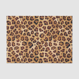 Rustic Texture Leopard Print Tissuepapier