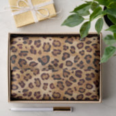 Rustic Texture Leopard Print Tissuepapier (Geschenk)