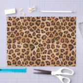Rustic Texture Leopard Print Tissuepapier (Craft)