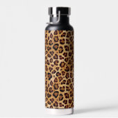 Rustic Texture Leopard Print Waterfles (Rechts)