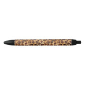 Rustic Texture Leopard Print Zwarte Inkt Pen (Voorkant)