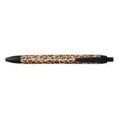 Rustic Texture Leopard Print Zwarte Inkt Pen (Achterkant)