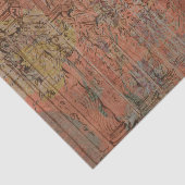  Rustic Texture Oranje Peach-ontkoppeling Tissuepapier (Detail)