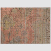  Rustic Texture Oranje Peach-ontkoppeling Tissuepapier (Voorkant)