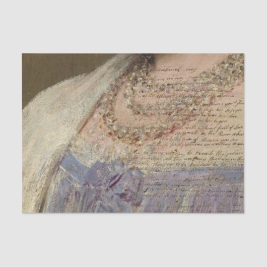  Rustic Texture Paars Writing Decoupage Tissuepapier (Voorkant)