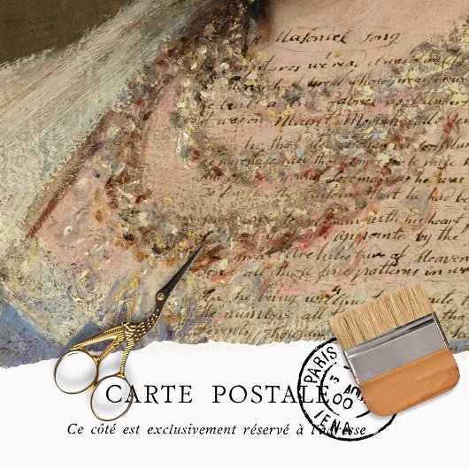  Rustic Texture Paars Writing Decoupage Tissuepapier