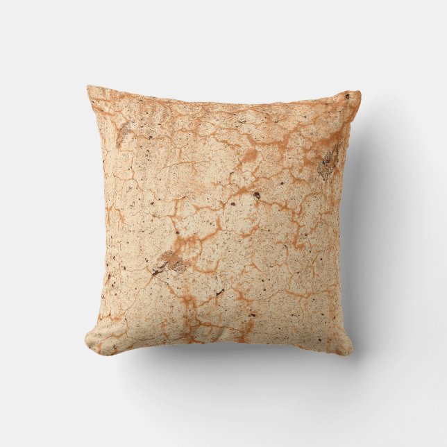 Rustic Texture Tan Rust Brown  land Kussen (Voorkant)