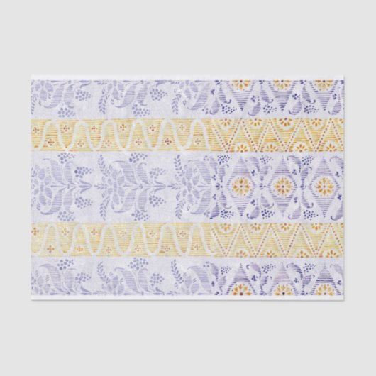 Rustic Texture Victoriaans ontkoppelingstkwestie Tissuepapier (Voorkant)