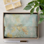  Rustic Texture Yellow Floral Decoupage Tissuepapier (Geschenk)