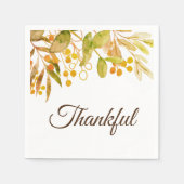 Rustic Thanksgiving Napkins Servet (Voorkant)
