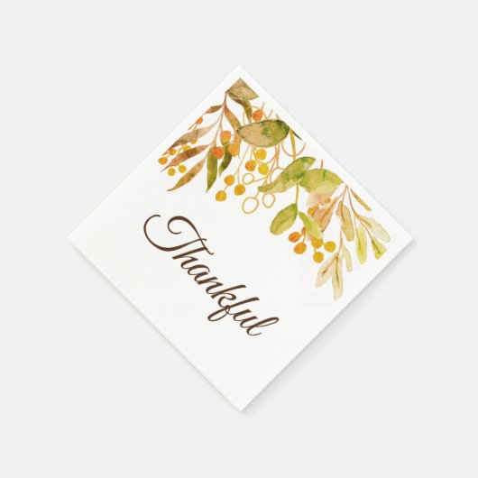 Rustic Thanksgiving Napkins Servet (Hoek)