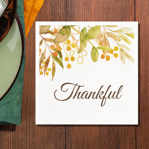 Rustic Thanksgiving Napkins Servet