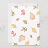 Rustic Thanksgiving Uitnodiging Herfst (Achterkant)