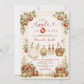 Rustic The Apple of Our Eye Baby Shower Kaart (Voorkant)