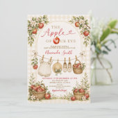Rustic The Apple of Our Eye Baby Shower Kaart (Staand voorkant)