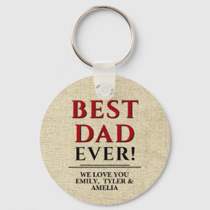 Rustic The Best Pap Ever Typography Father Day Sleutelhanger