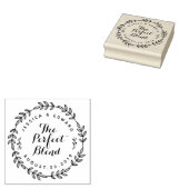 Rustic The Perfect Blend Trouwkoffie Favor Rubberstempel (Gestempeld)