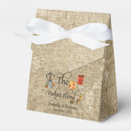 Rustic The Perfect Blend Whimsische Trouwkoffie Bedankdoosjes