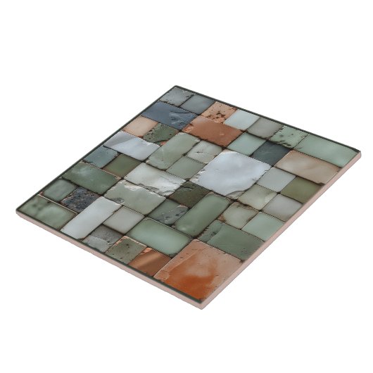 Rustic Tile Mosaic ID1187a Tegeltje (Zijkant)