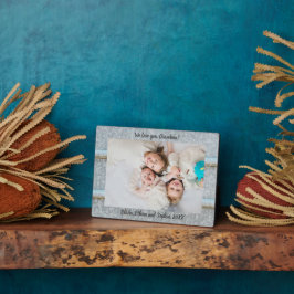 Rustic Tin Silo Persoonlijke naam Foto Plaque Fotoplaat