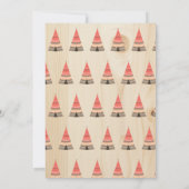 Rustic Tipi Camp Out Birthday Party Kaart (Achterkant)