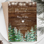 Rustic Tis het seizoen om te trouwen Pine Trees Kaart<br><div class="desc">Rustic Tis het seizoen om te trouwen Pine Trees</div>