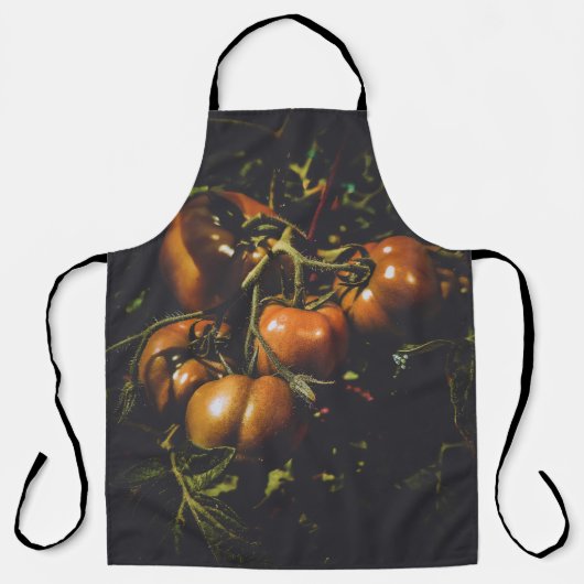 Rustic Tomatoes Vintage Farmhouse Chef Botanical Schort (Voorkant)