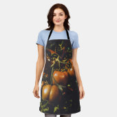 Rustic Tomatoes Vintage Farmhouse Chef Botanical Schort (Gedragen)