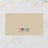 Rustic Tools Carpenter Handyman Visitekaartje (Achterkant)