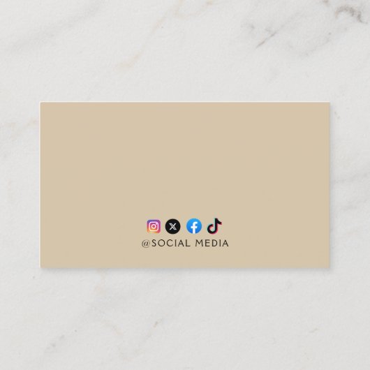 Rustic Tools Carpenter Handyman Visitekaartje (Achterkant)