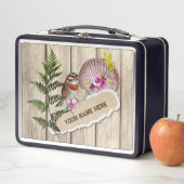 Rustic Torn Paper Wood Oil Paint Personalize Name (In situ)