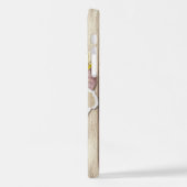 Rustic Torn Paper Wood Oil Paint Personalize Name iPhone Hoesje (Linkerkant)